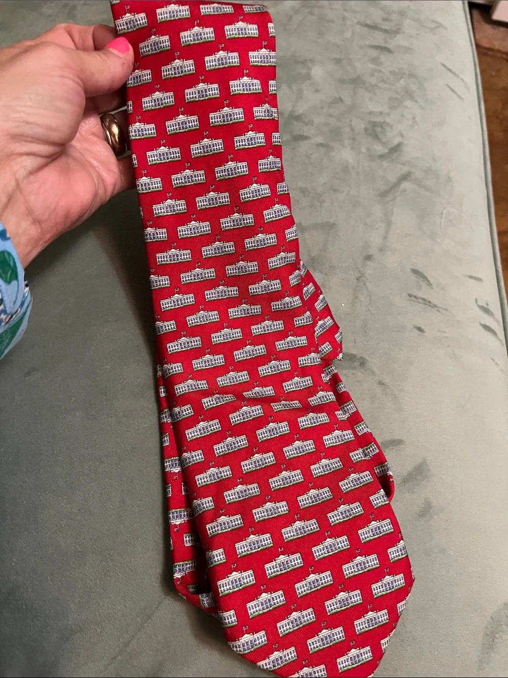Vineyard Vines Red Collections White House Tie Silk